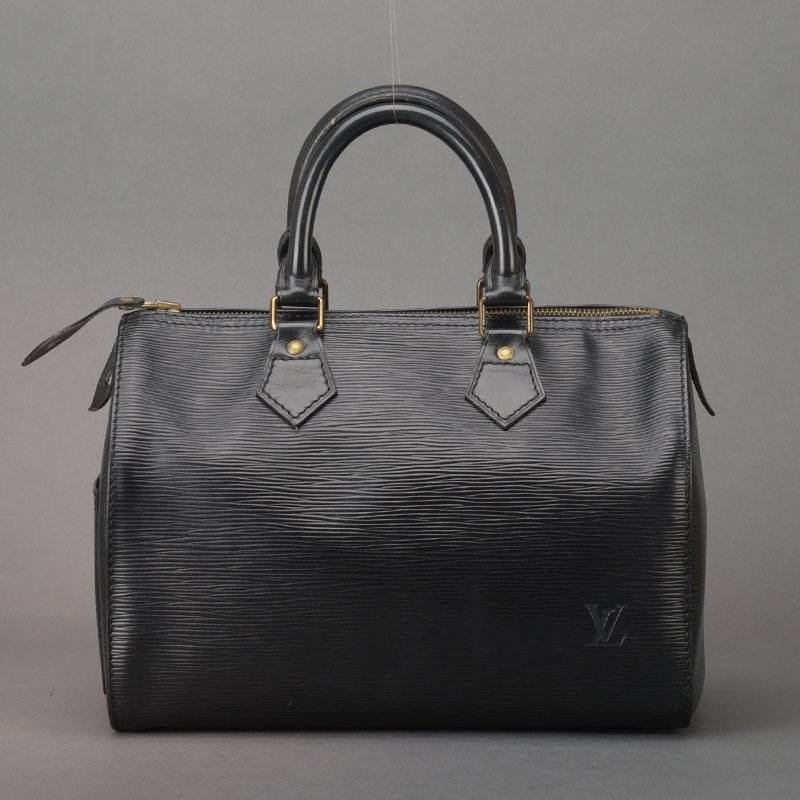Louis Vuitton Speedy 25 Handbag Epi Leather Noir Black