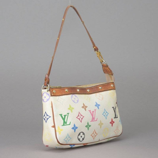 Louis Vuitton Pochette Accessory Pouch Monogram Multicolor White
