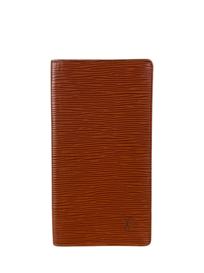 Louis Vuitton Brown Epi Long Bifold Wallet