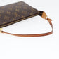 Louis Vuitton Pochette Accessoire  Canvas Clutch Bag