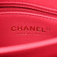 Amelia Lambskin Quilted Small Trendy CC Flap Dual Handle Bag Dark Pink