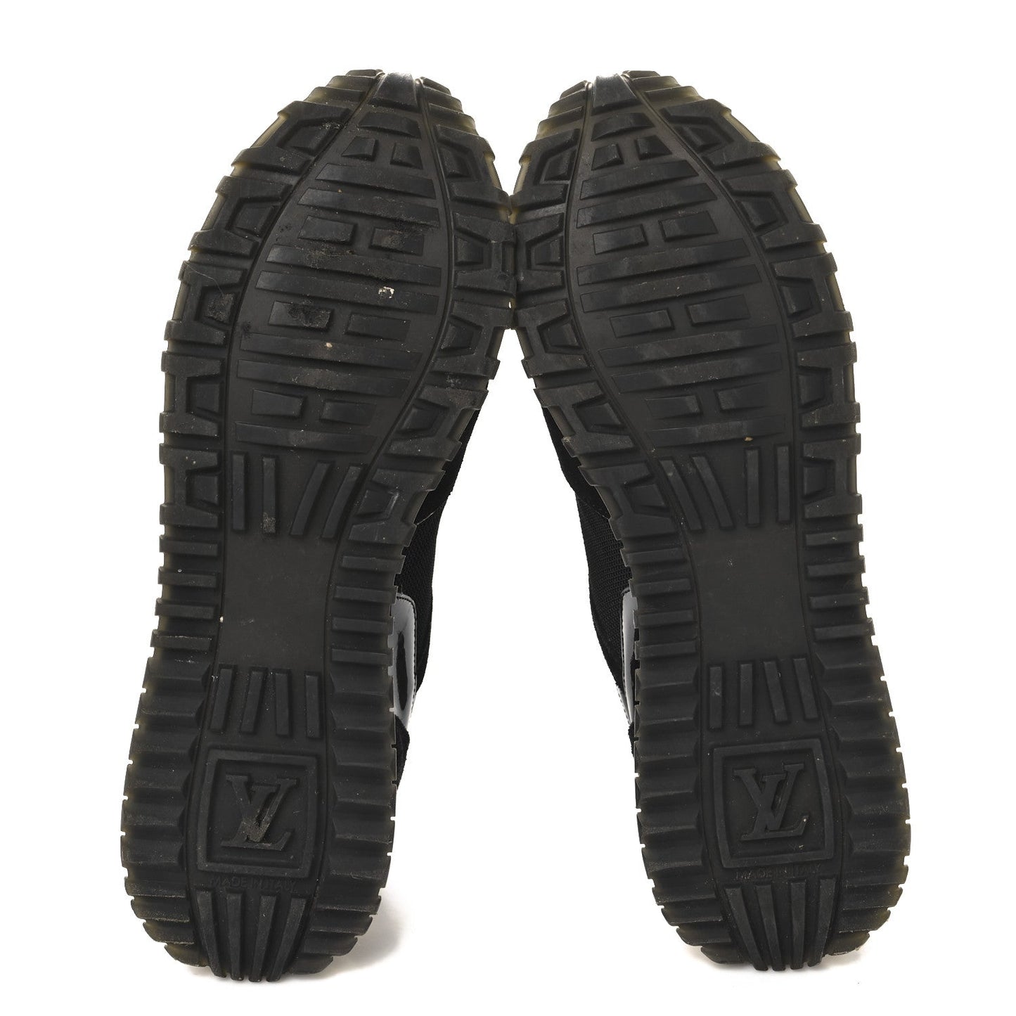 Louis Vuitton Suede Monogram Run Away Sneakers Black