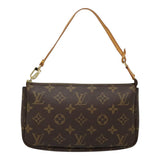 Louis Vuitton Pochette Accessoire  Canvas Clutch Bag