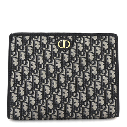 Christian Dior Oblique 30 Montaigne Pouch Blue