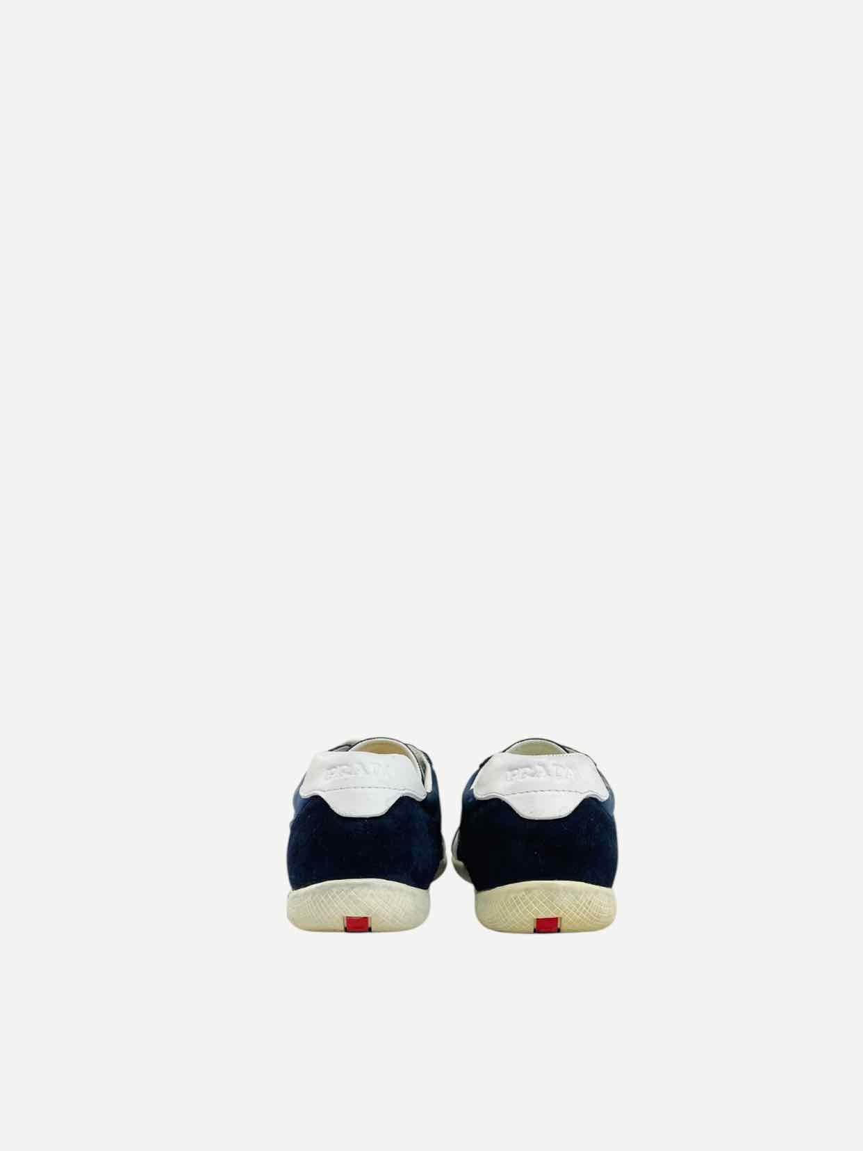 PRADA Low Top Blue & Black Size EU 42 Sneakers