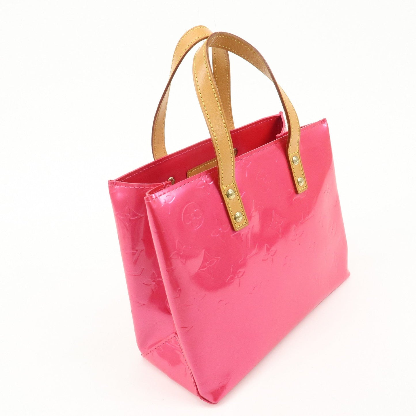 Louis Vuitton Monogram Vernis Lead PM Hand Bag Pink M91221