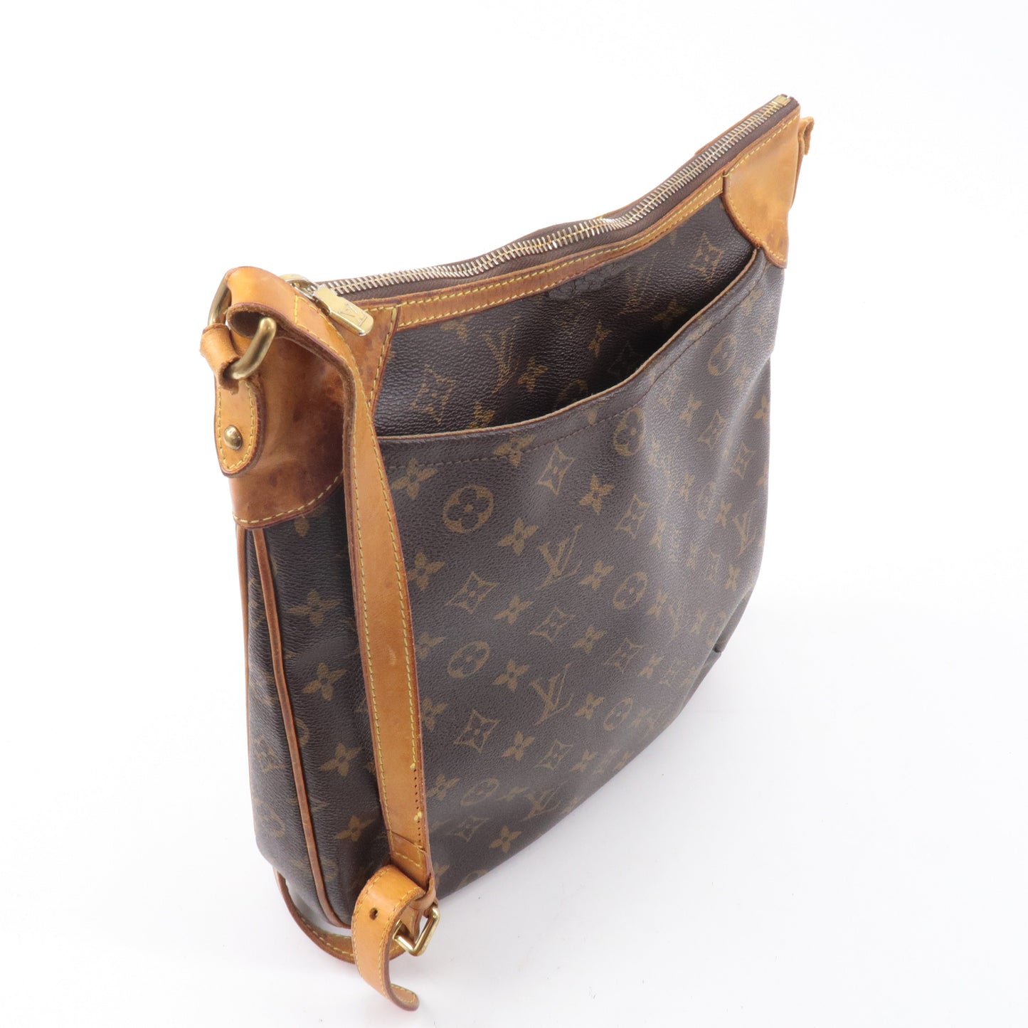 Louis Vuitton Monogram Odeon MM Shoulder Bag Brown M56389
