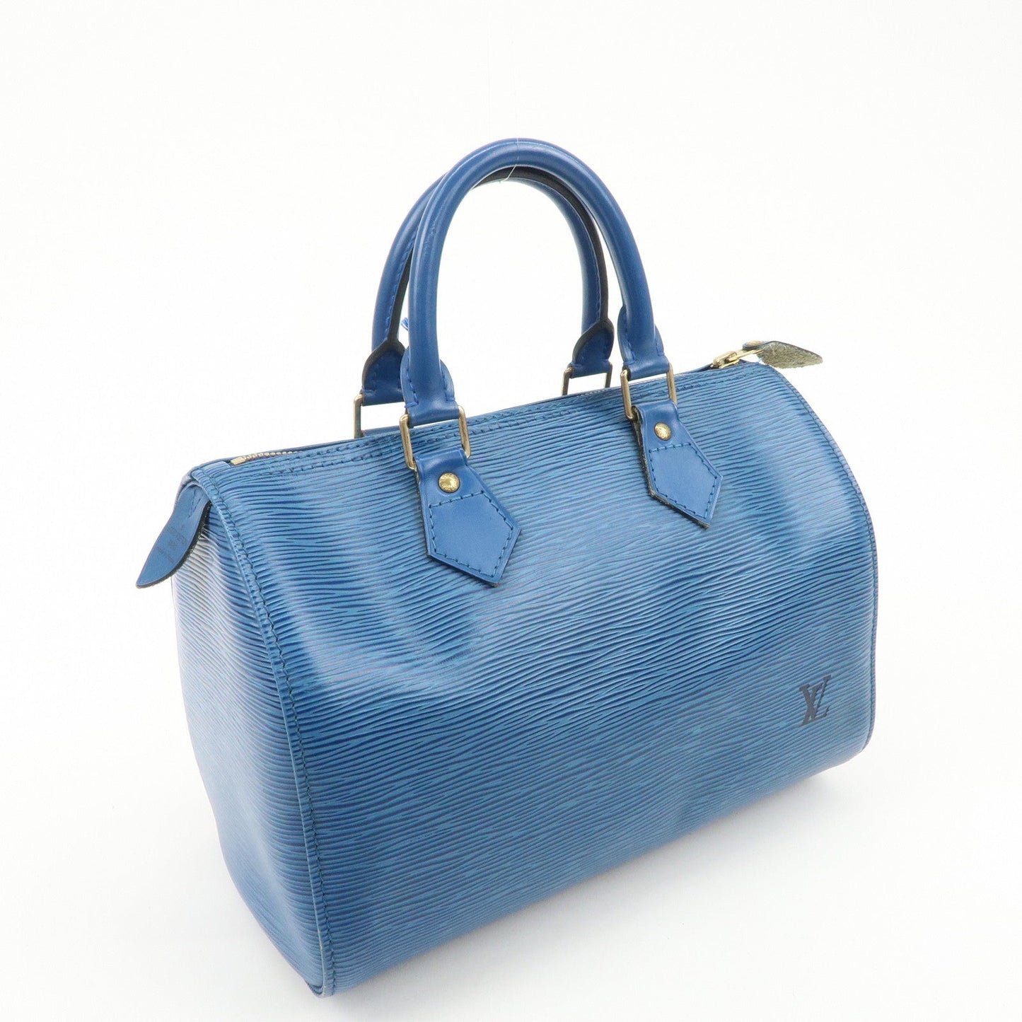 Louis Vuitton Epi Speedy 30 Hand Bag Boston Bag Blue M43005