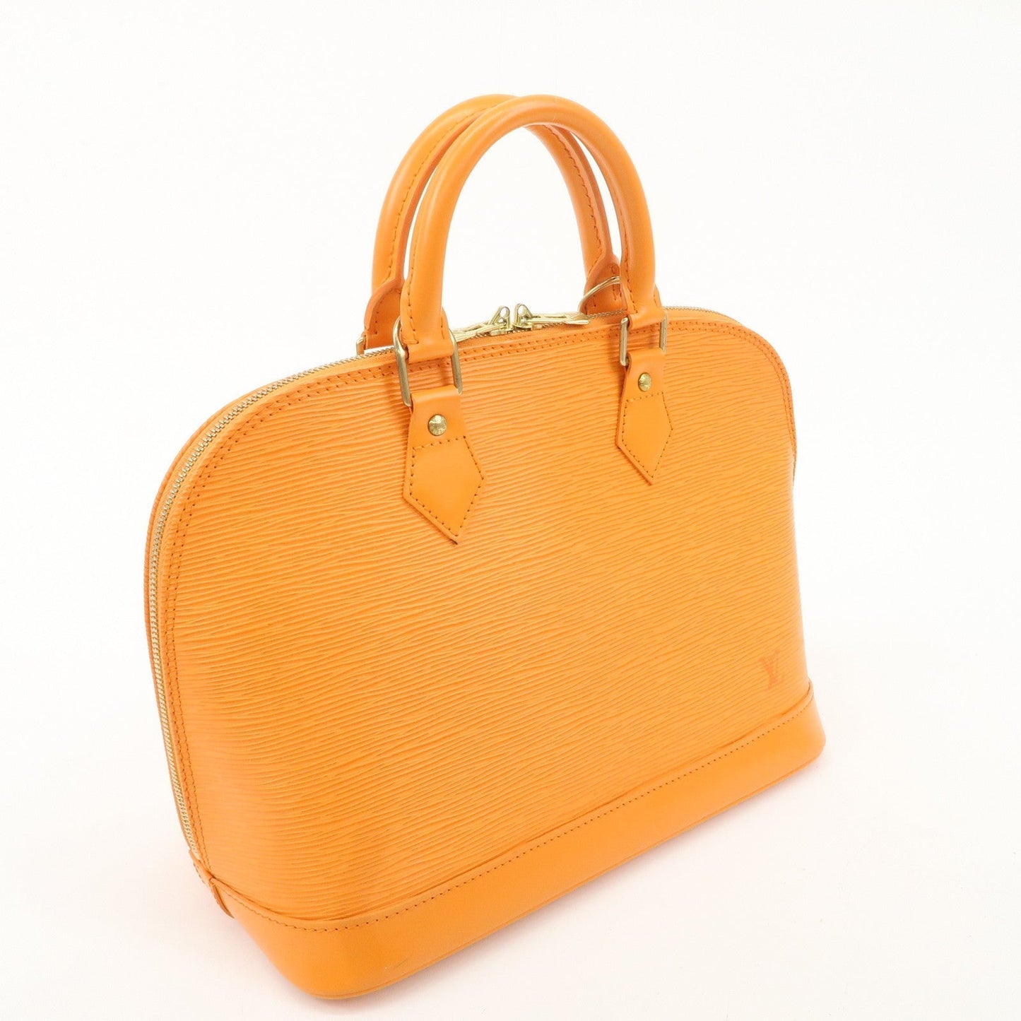 Louis Vuitton Epi Alma Hand Bag Mandarin Orange M5124H