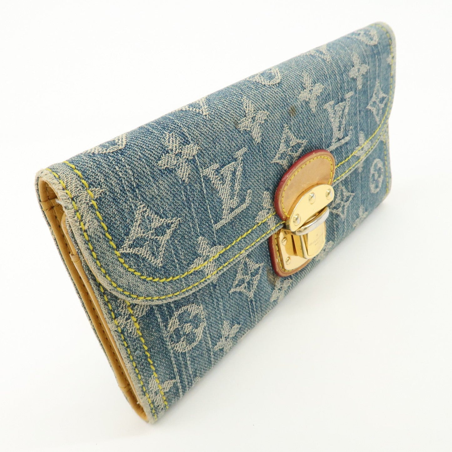 Louis Vuitton Monogram Denim Portefeuille Amelia Wallet M95511