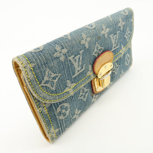 Louis Vuitton Monogram Denim Portefeuille Amelia Wallet M95511