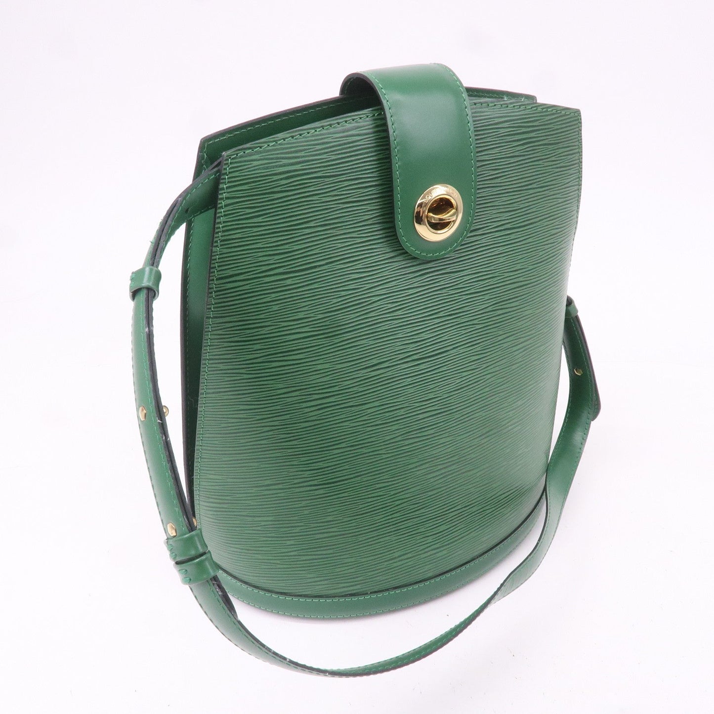 Louis Vuitton Epi Cluny Shoulder Bag Borneo Green M52254