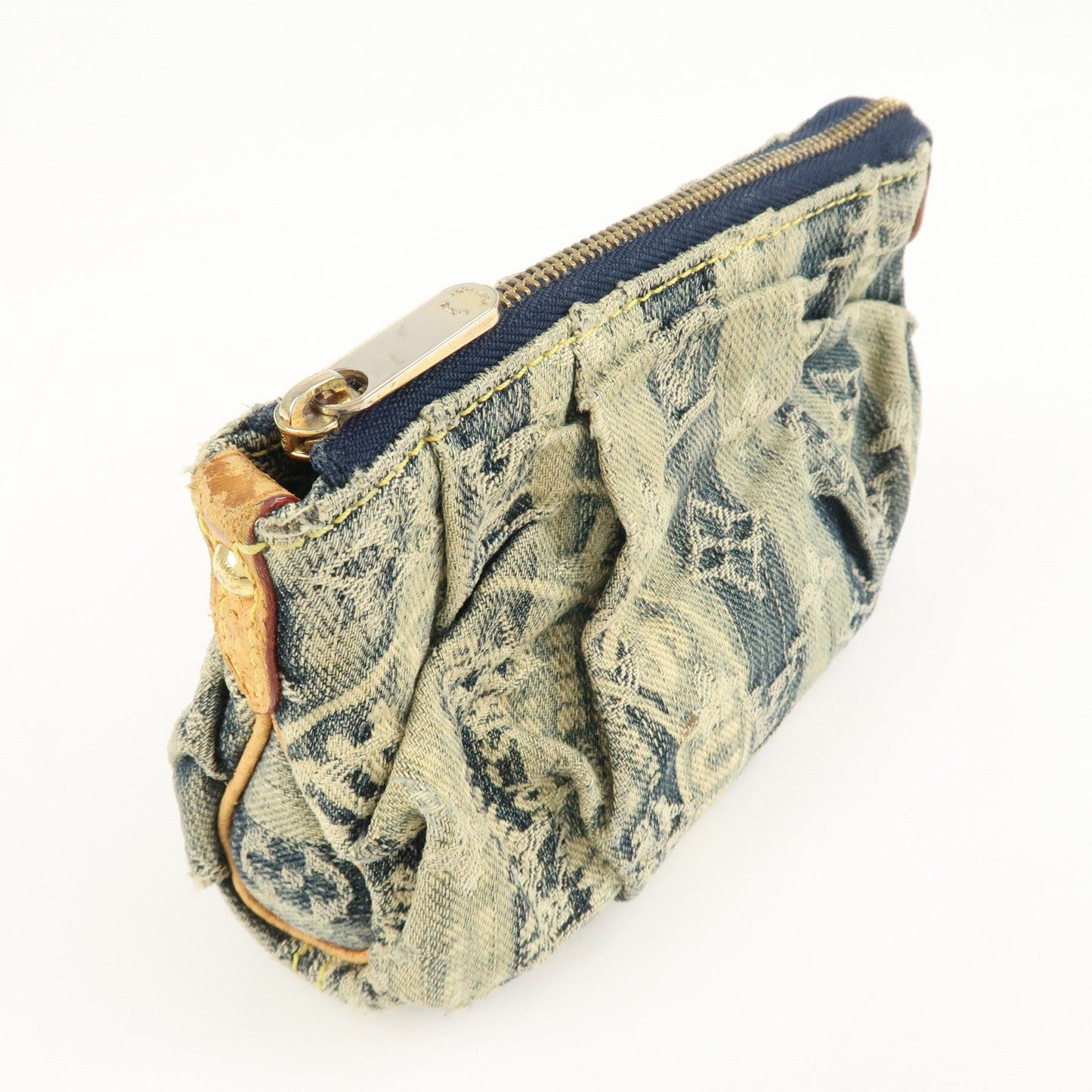 Louis Vuitton Monogram Denim Trousse Raye Pouch Blue M95335