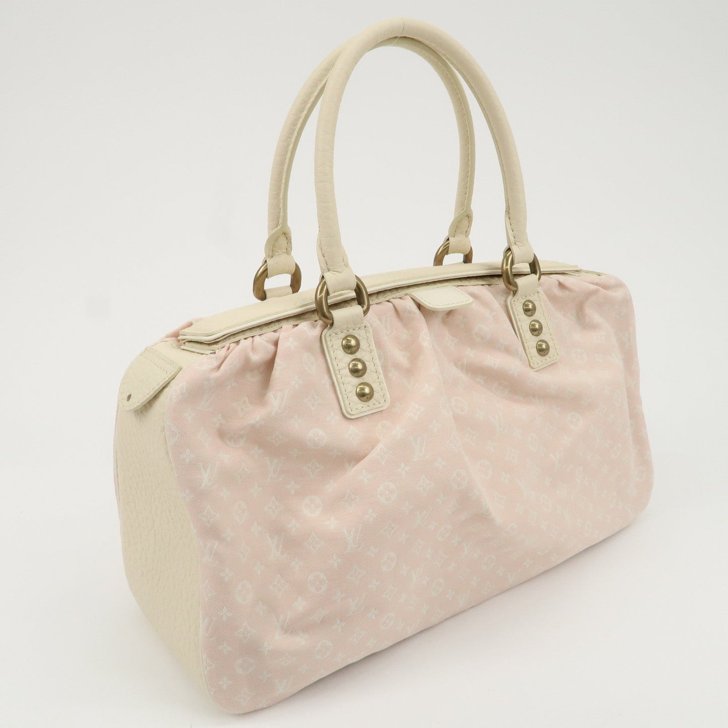 Louis Vuitton Monogram Mini Lin Trapeze GM Hand Bag Pink M40064