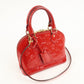 Louis Vuitton Monogram Vernis Alma BB Cerise Shoulder Bag M90174