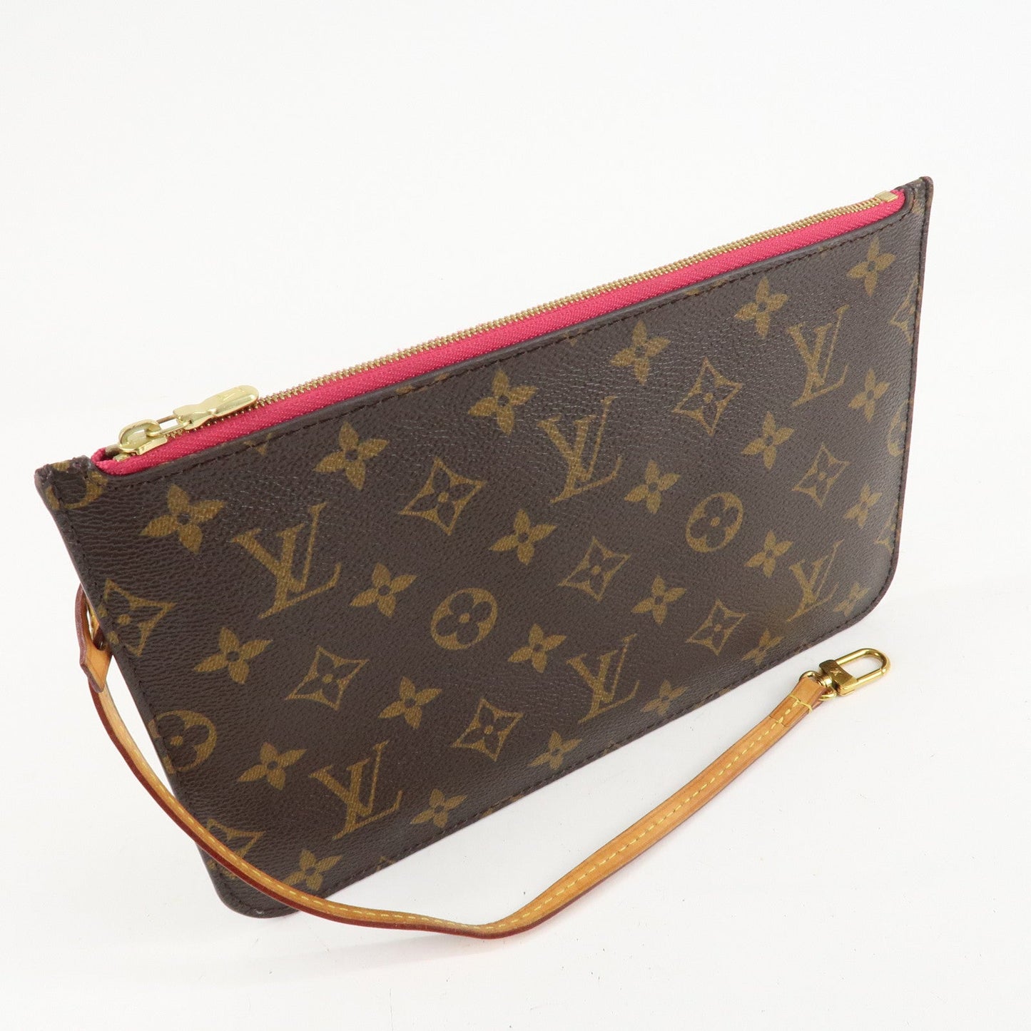 Louis Vuitton Monogram Pouch for Neverfull MM Tote Bag Fuchsia