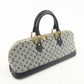 Louis Vuitton Monogram Mini Alma Long Hand Bag Blue M92205