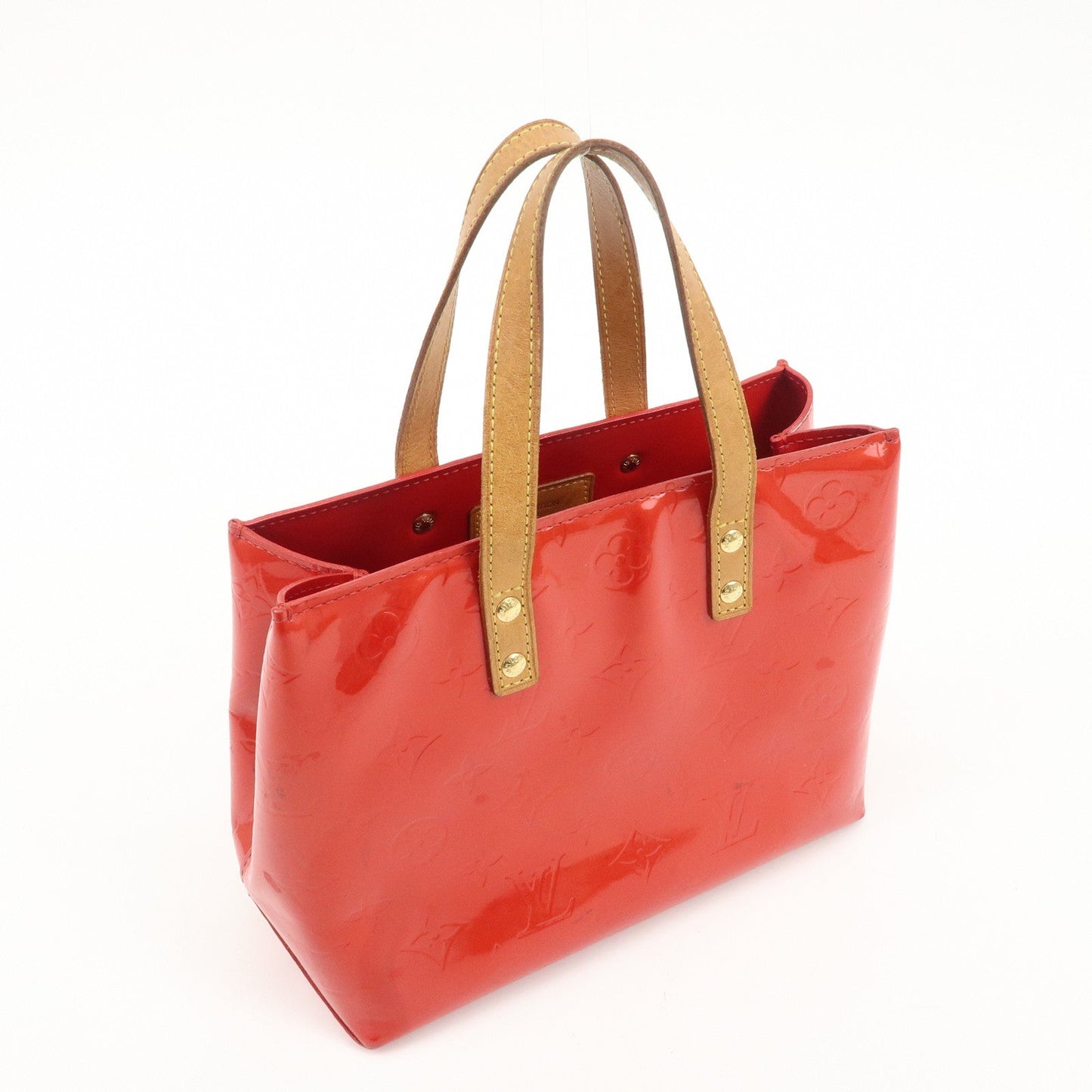 Louis Vuitton Monogram Vernis Lead PM Hand Bag M91088 Rouge