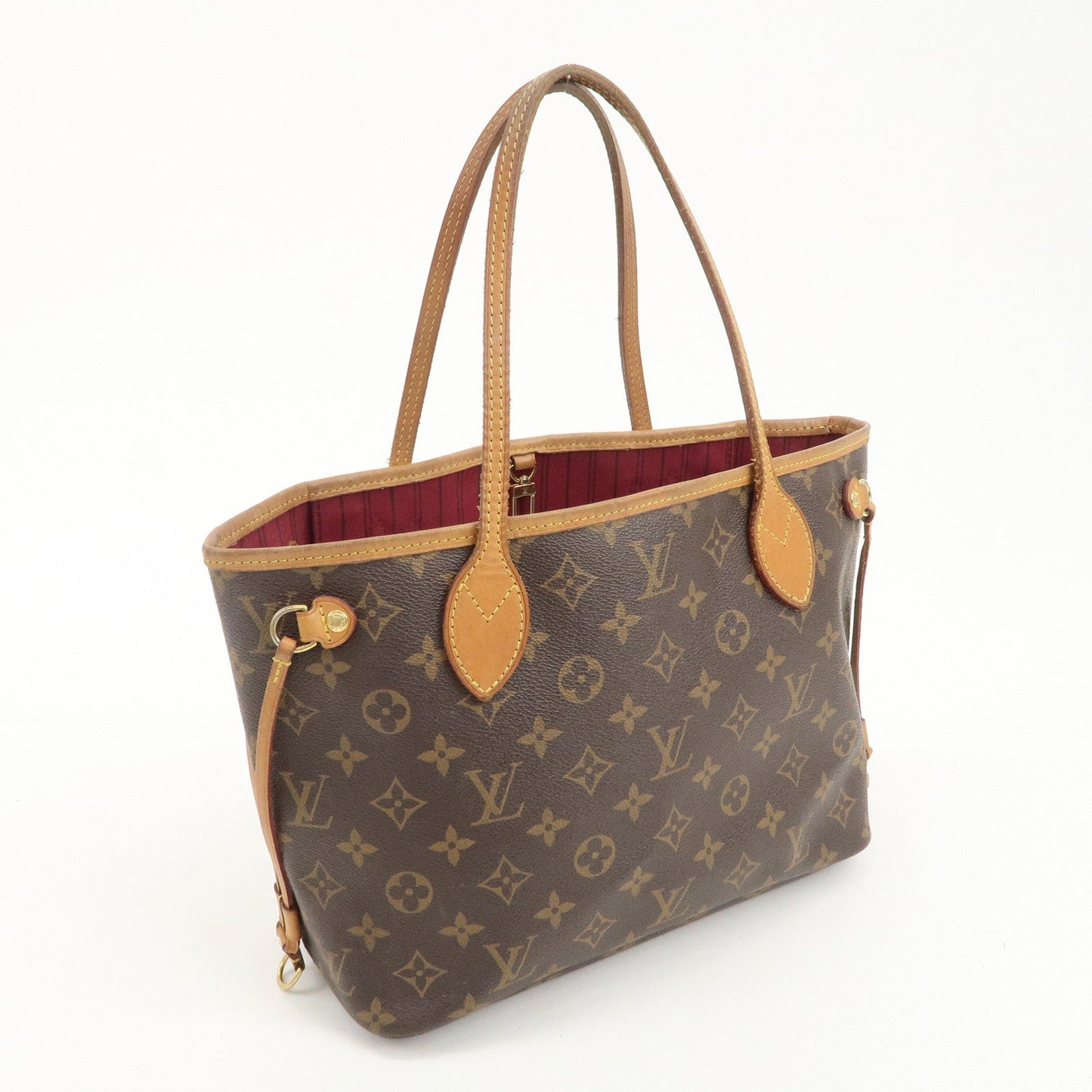 Louis Vuitton Monogram Neverfull PM Tote Bag Fuchsia M41001