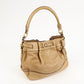 PRADA Leather One Shoulder Bag Brown  d