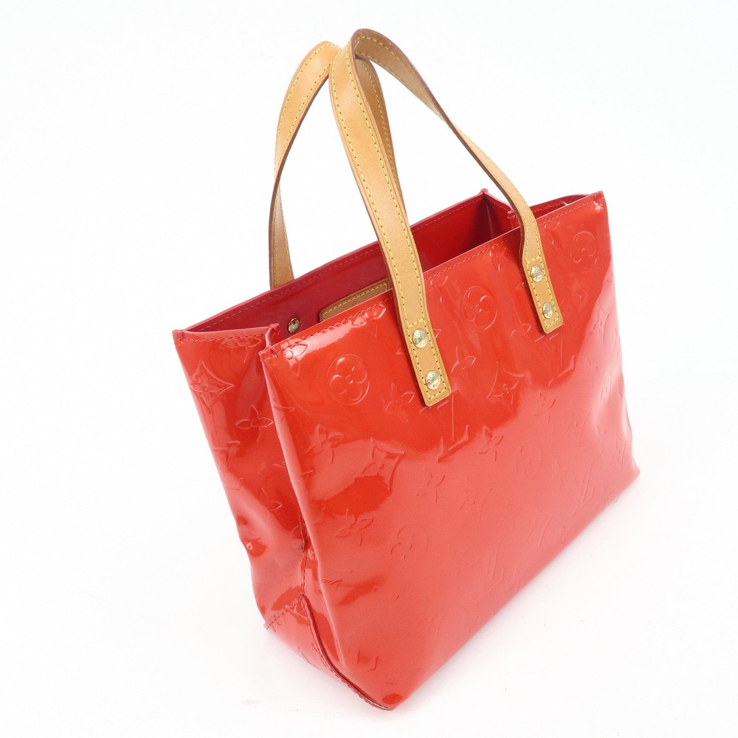 Louis Vuitton Monogram Vernis Lead PM Hand Bag M91088 Rouge