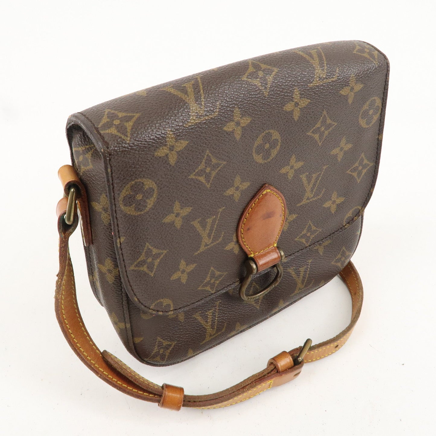 Louis Vuitton Monogram Saint Cloud MM Shoulder Bag Brown M51243