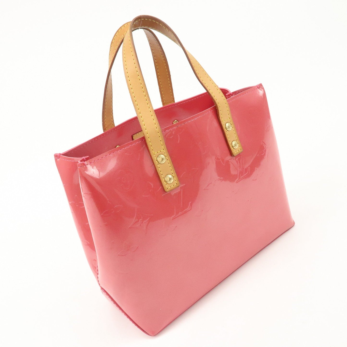Louis Vuitton Monogram Vernis Lead PM Hand Bag Framboise M9132F