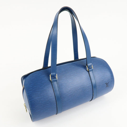 Louis Vuitton Epi Soufflot Shoulder Bag Hand Bag Blue M52225