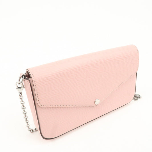 Louis Vuitton Epi Pochette Felicie Shoulder Bag Rose M62467