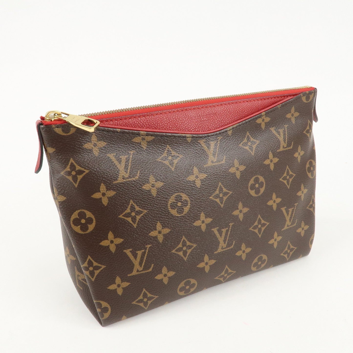 Louis Vuitton Monogram Pallas Beauty Case Brown Red M64123