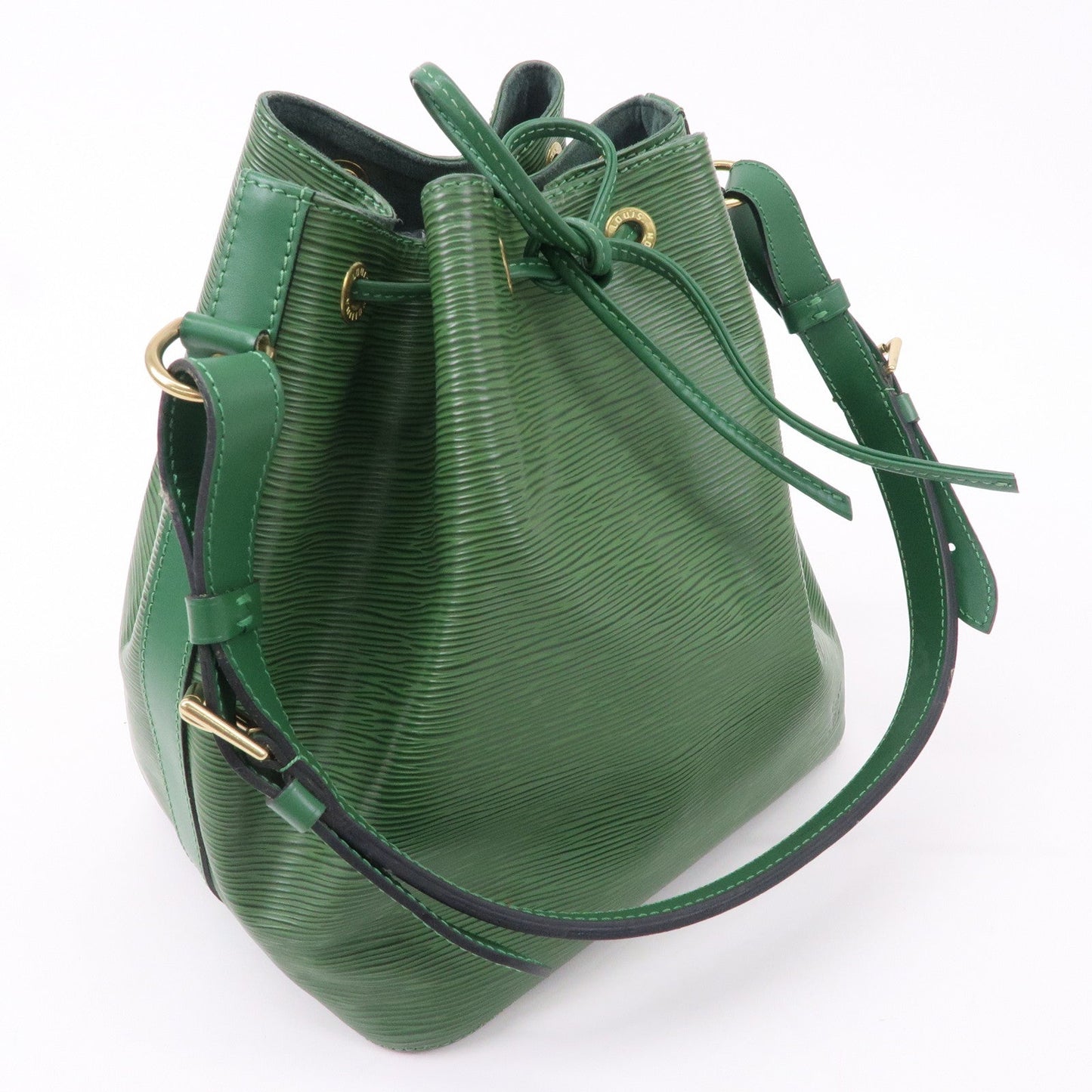 Louis Vuitton Epi Petit Noe Leather Shoulder Bag Green M44104