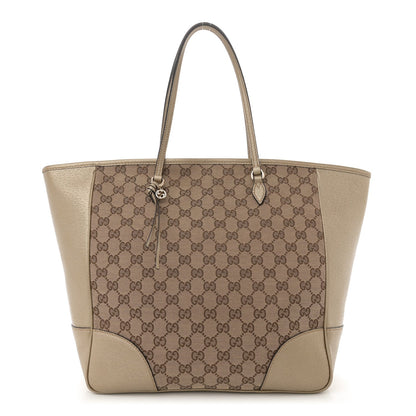 Amelia Monogram Medium Bree Zippered Tote Beige Golden Beige