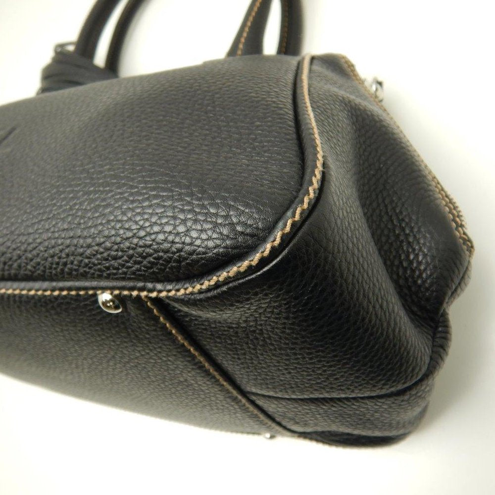 Chanel Boston Bag Fringe Caviar Skin Black