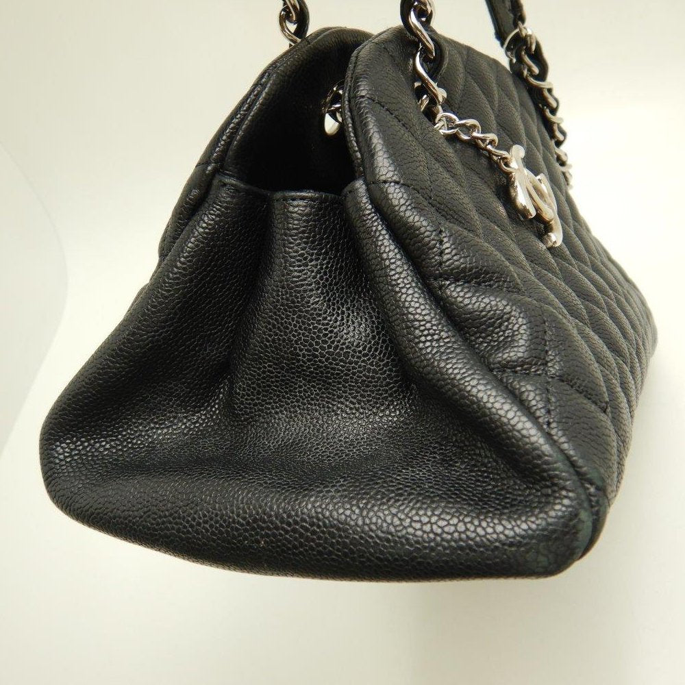 Chanel Mademoiselle Bowling Bag Caviar Skin Black