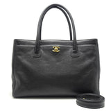 Chanel Executive Tote Bag Soft Caviar Skin Black