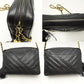 Chanel Chain Shoulder Bag Crossbody Lambskin Black
