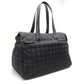 Chanel New Travel Line Boston Bag Nylon Black