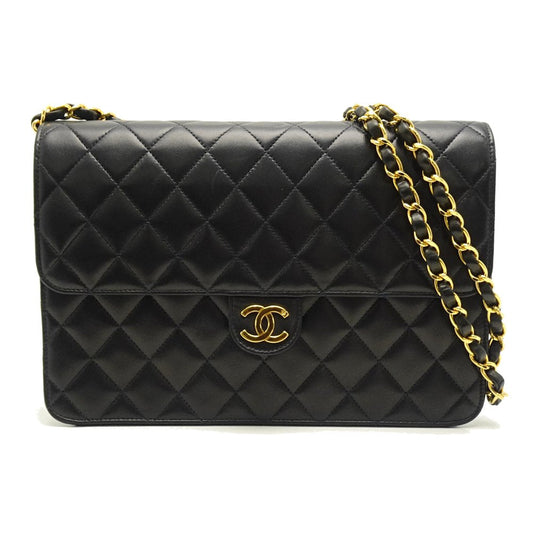 Chanel Matelasse Chain Shoulder Bag Lambskin Black