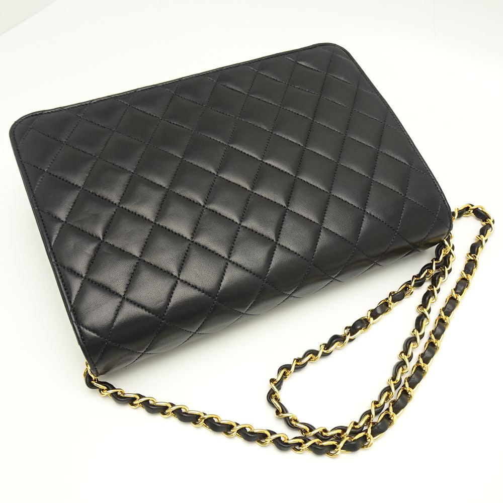 Chanel Matelasse Chain Shoulder Bag Lambskin Black