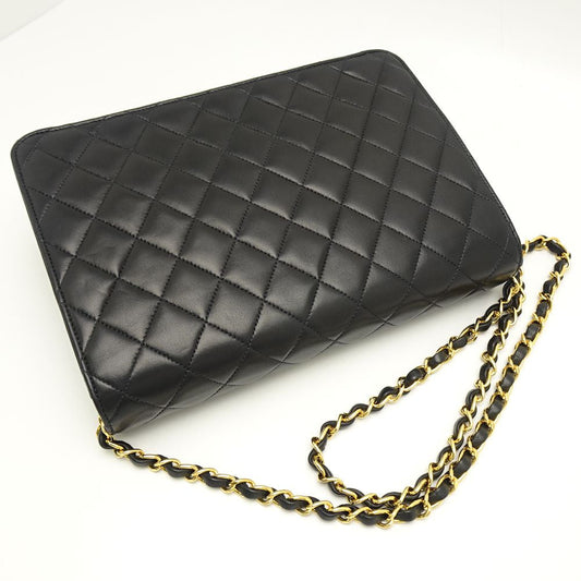 Chanel Matelasse Chain Shoulder Bag Lambskin Black