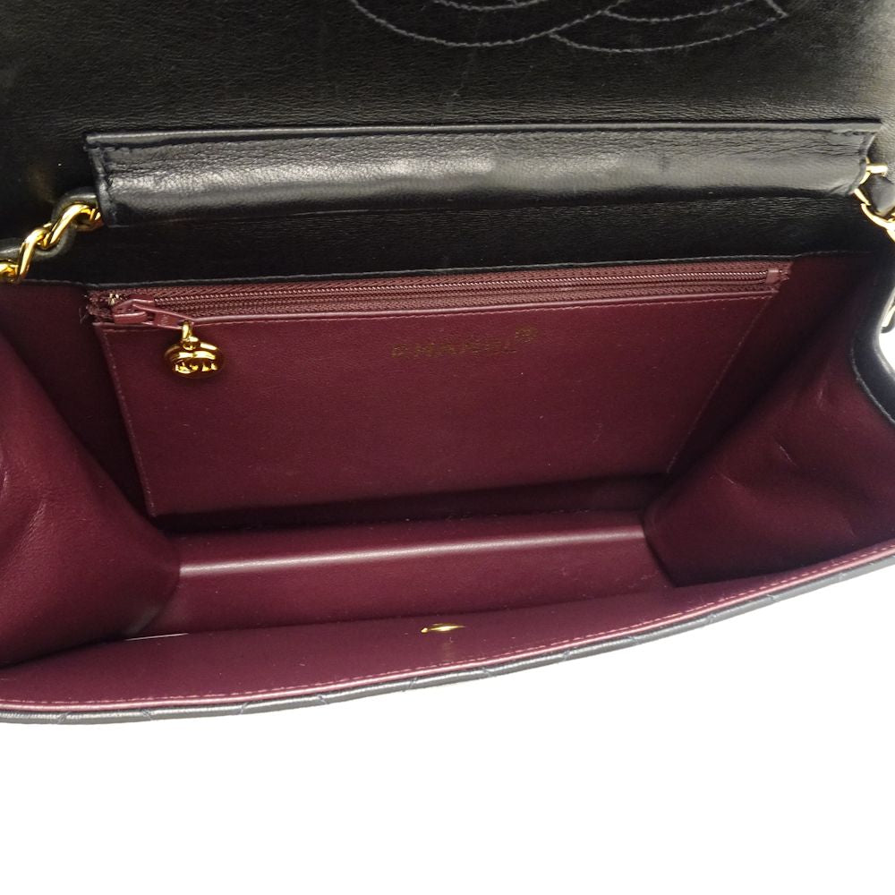 Chanel Matelasse Chain Shoulder Bag Lambskin Black