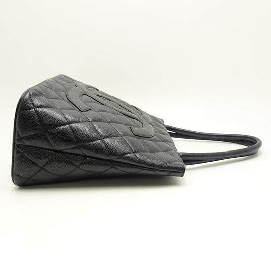 Chanel Reprint Tote Bag Black Caviar Skin