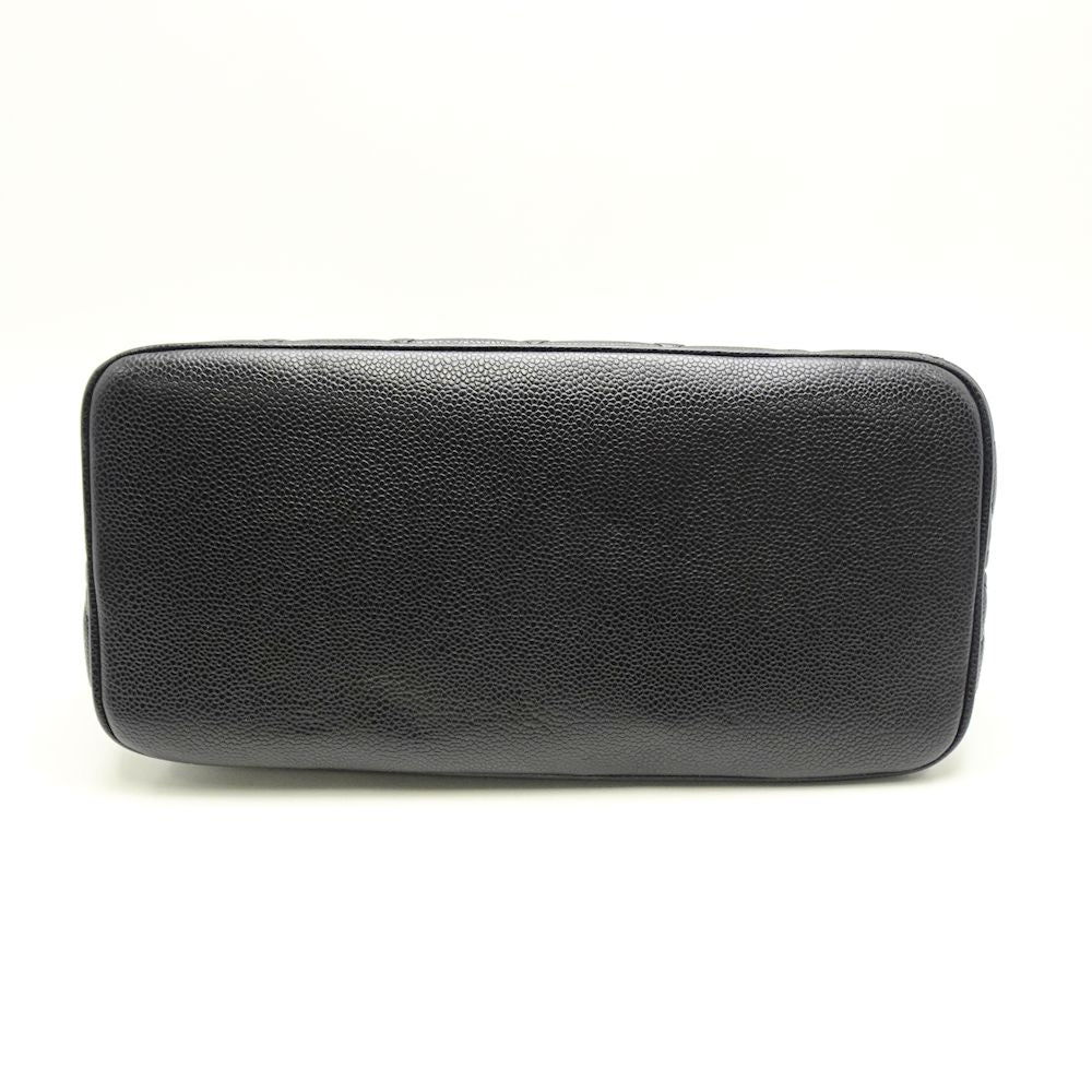 Chanel Reprint Tote Bag Black Caviar Skin