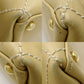 Chanel Wild Stitch One Shoulder Bag Leather Beige