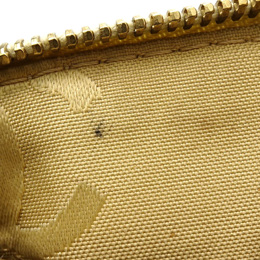 Chanel Wild Stitch One Shoulder Bag Leather Beige