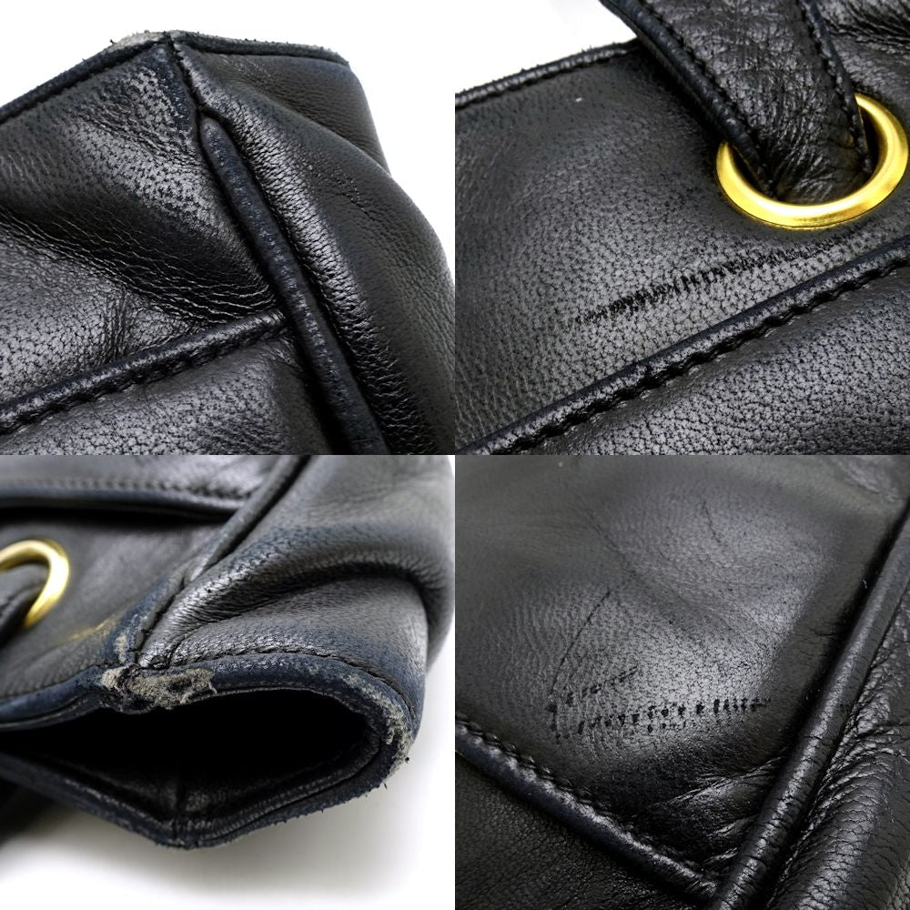 Chanel Tote Bag Lambskin Studs Black
