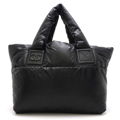 Chanel Coco Coon Tote Bag Nylon Black