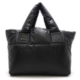 Chanel Coco Coon Tote Bag Nylon Black
