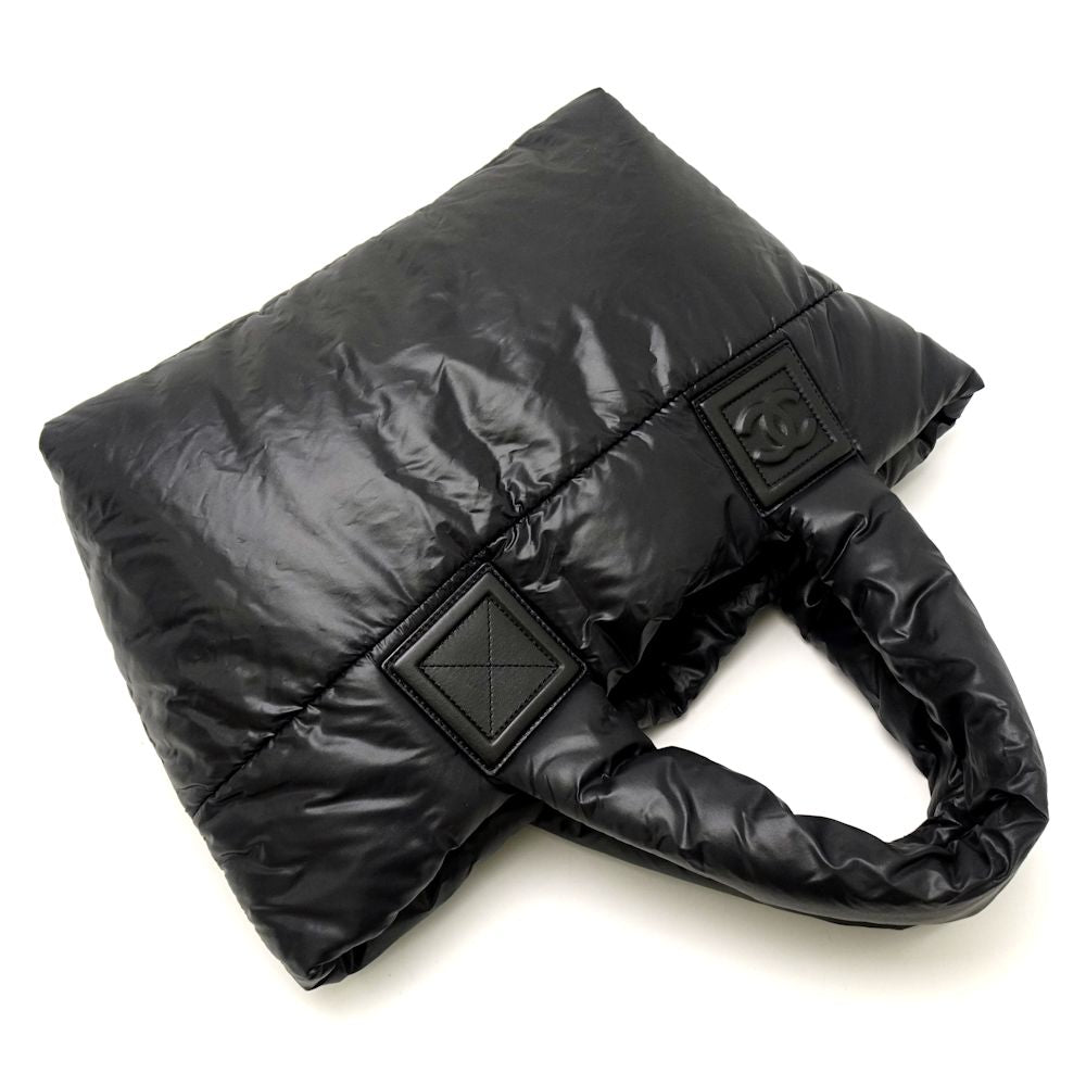 Chanel Coco Coon Tote Bag Nylon Black
