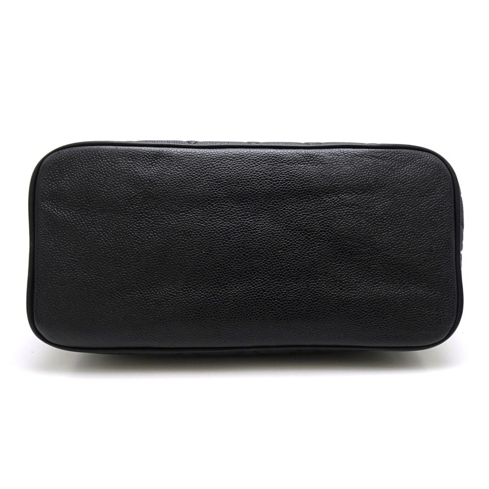 Chanel Reprint Tote Bag Caviar Skin Black